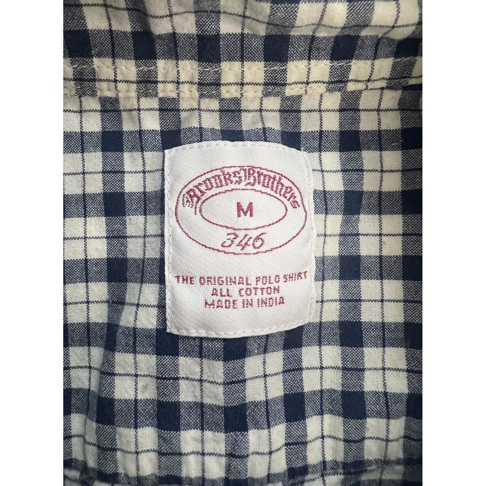 Brooks Brothers Men's Size (M) Gingham Button Down Shirt 346 Classic Fit Cotton - Picture 9 of 12